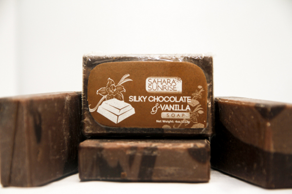 soap made with cocoa powder